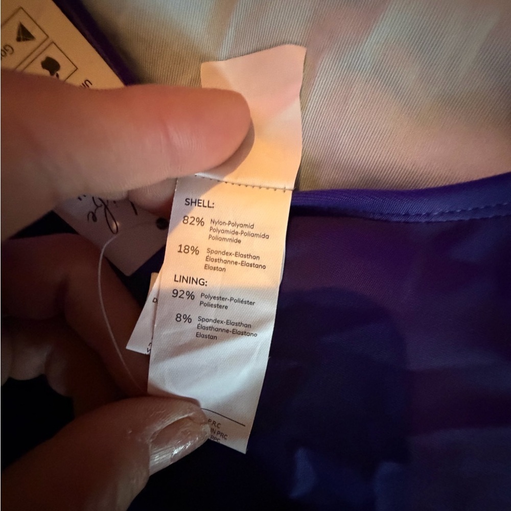 Cupshe Purple Crisscross Back One Piece Swimsuit - Picture 7 of 9